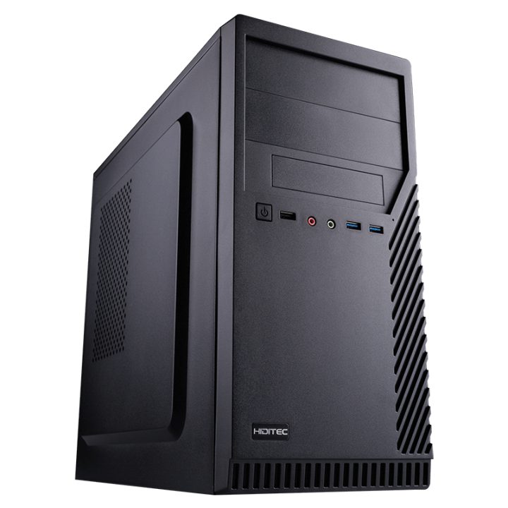 Hiditec CHA010012 Micro Tower PC Case Black