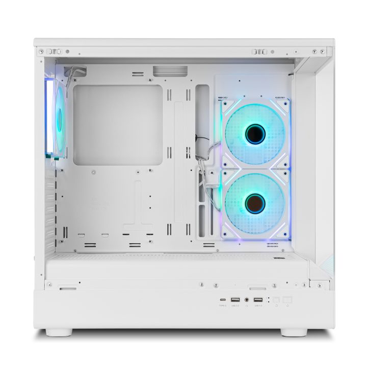 NOX Mid-Tower HUMMER SIGNAL Frameless ARGB White (NXHUMMERSIGNALWH)