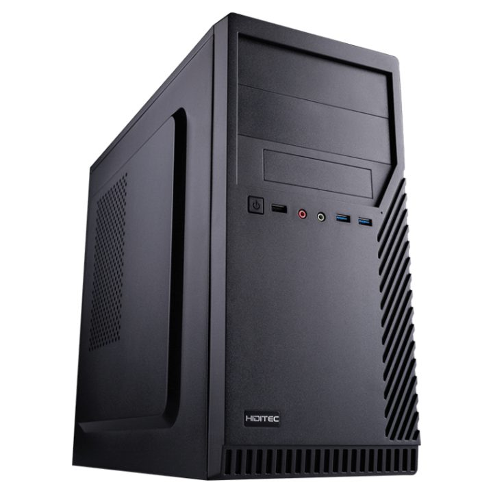 Hiditec CHA010012 Micro Tower PC Case Black