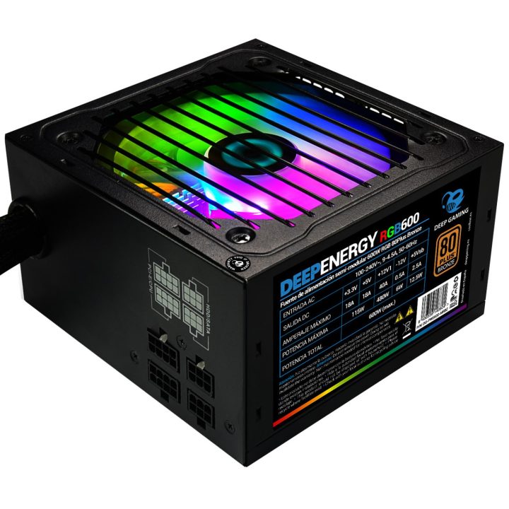 Coolbox Gaming Fonte de Alimentação 600 W 80+Bronze (DG-PWS600-MRBZ)