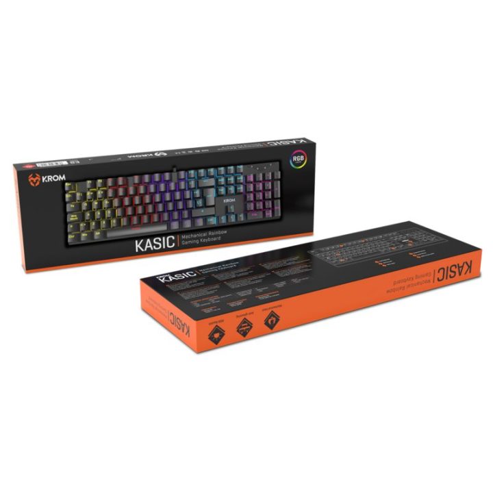 Krom Kasic Gaming Keyboard USB Wired Full Size (100%) Spanish…