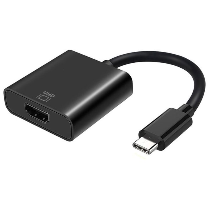 AISENS Conversor USB-C para HDMI 4k@60Hz, USB-C/M-HDMI/H, Preto, 15cm