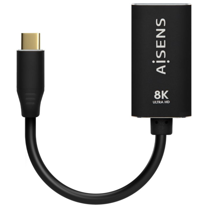 AISENS Aluminum USB-C to DisplayPort 8K@60Hz Converter, USB-C/M-DP/H…