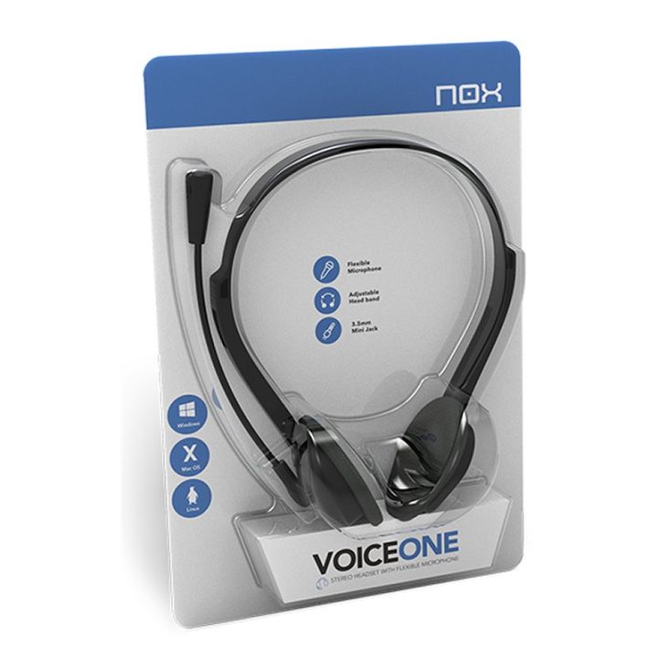 NOX Voice One auriculares de diadema con cable