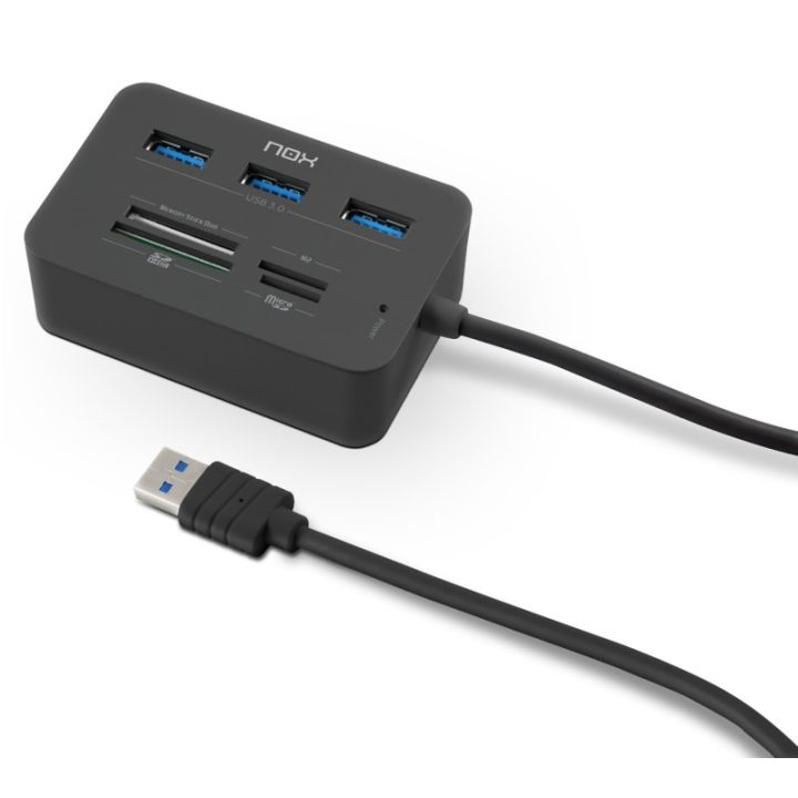 Card reader + USB 3.0 hub NOX reader one (NXLITERDRONE)