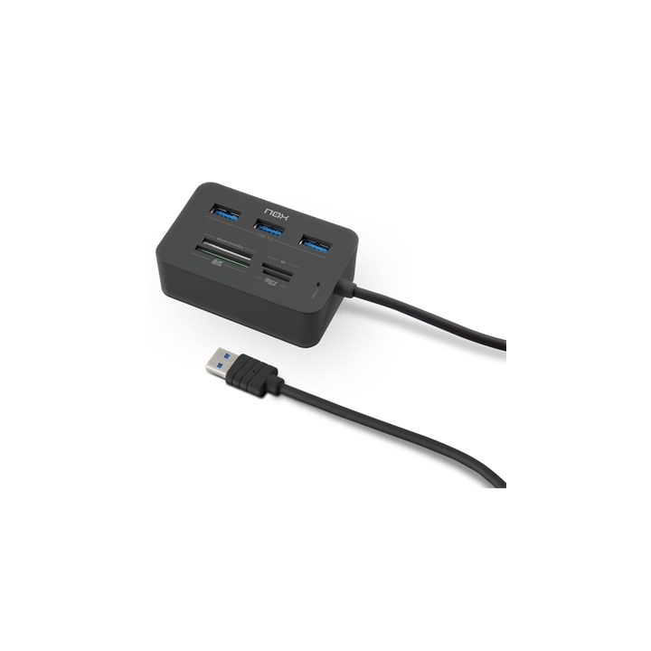 Card reader + USB 3.0 hub NOX reader one (NXLITERDRONE)
