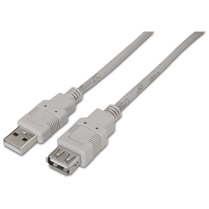 AISENS A101-0012 USB 2.0 Cable 1 m USB-A Beige