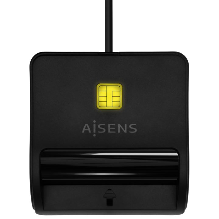 AISENS Smart Card Reader for DNI, USB-C, Black
