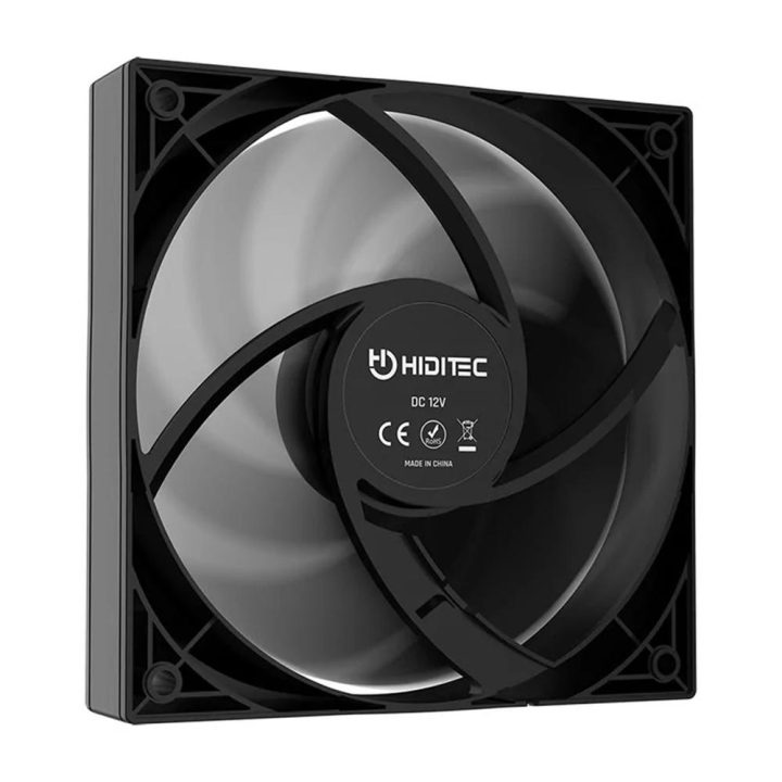 Ventoinha de caixa Hiditec F10 PWM 120mm preta (VGCH10013)