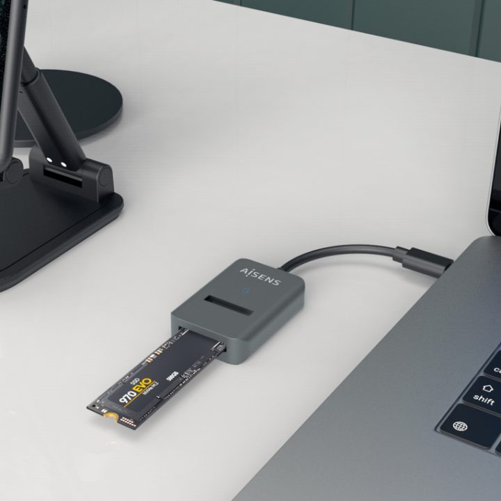 AISENS USB-C Dock M.2 (NGFF) ASUC-M2D012-GR SATA/NVMe A USB3.1 Gen2…