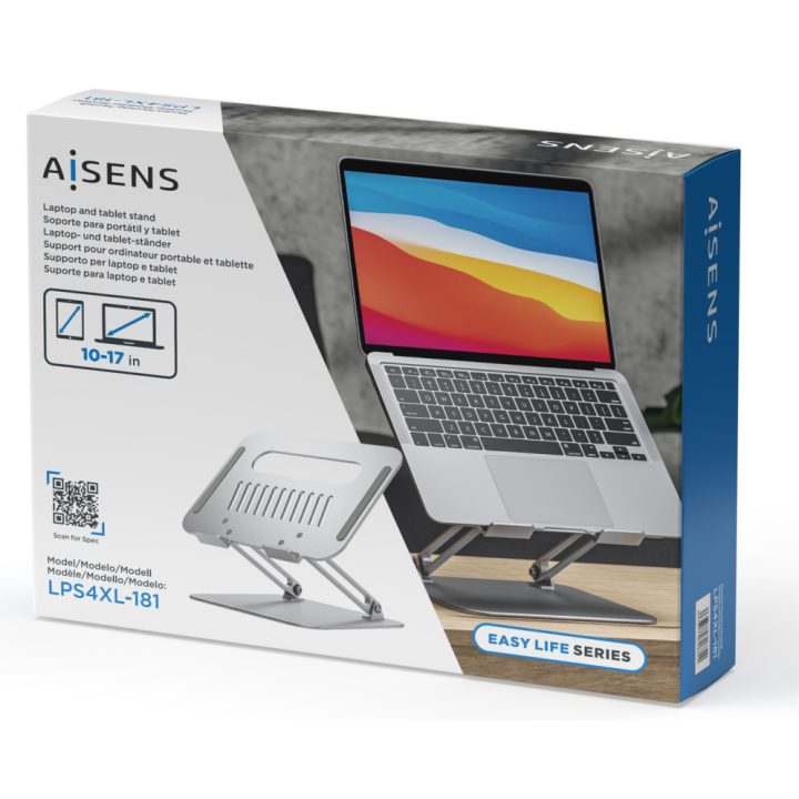 AISENS Soporte de Sobremesa XL 10-17 Ajustable para Portatil /…