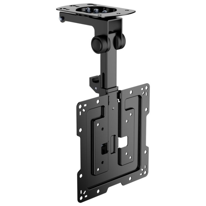 AISENS Swivel Ceiling Mount, Foldable for Monitor/TV 20kg 19-43, Black