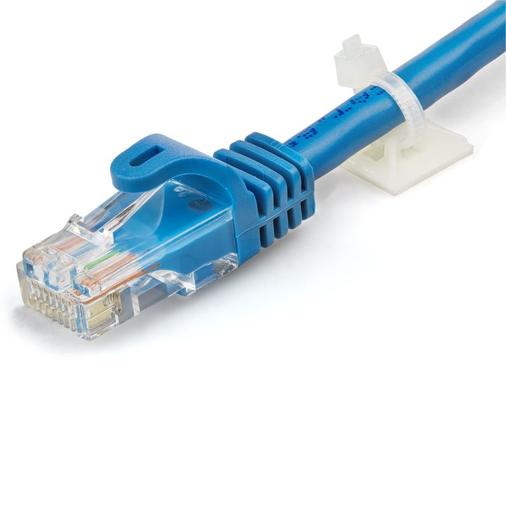 StarTech.com 100-Pack Adhesive Mounts for 3.2mm Wide Cable Ties -…