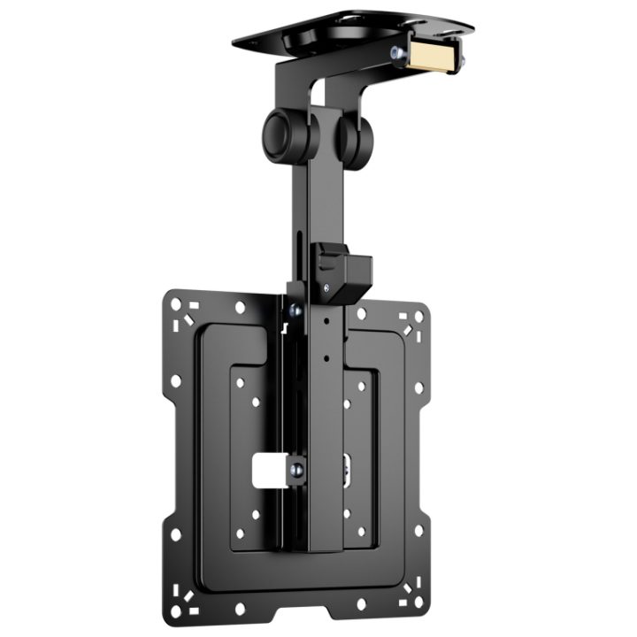 AISENS Swivel Ceiling Mount, Foldable for Monitor/TV 20kg 19-43, Black