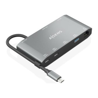 AISENS Dock USB-C 8 em 1, USB-C para 1xHDMI, 1xVGA, 1xRJ45, 2xUSB-A…