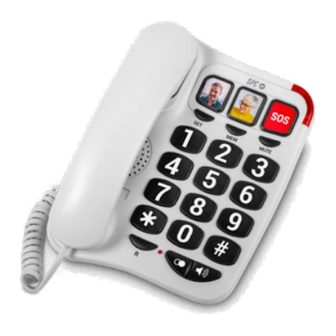 SPC 3295B Telefono CONFORT NUMBERS 2 Blanco