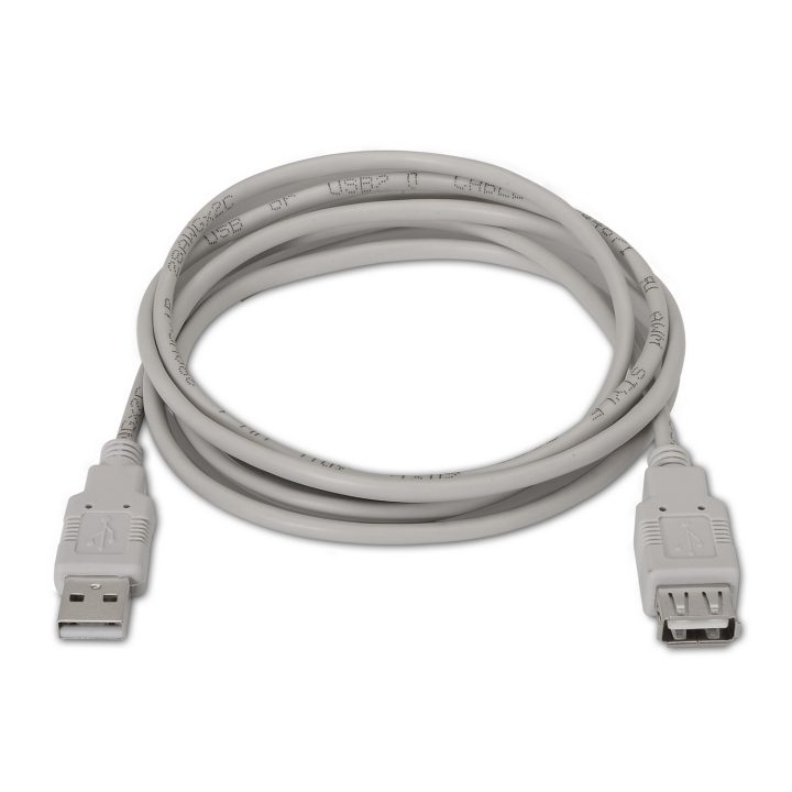 AISENS A101-0014 cabo USB USB 2.0 3 m USB A Bege