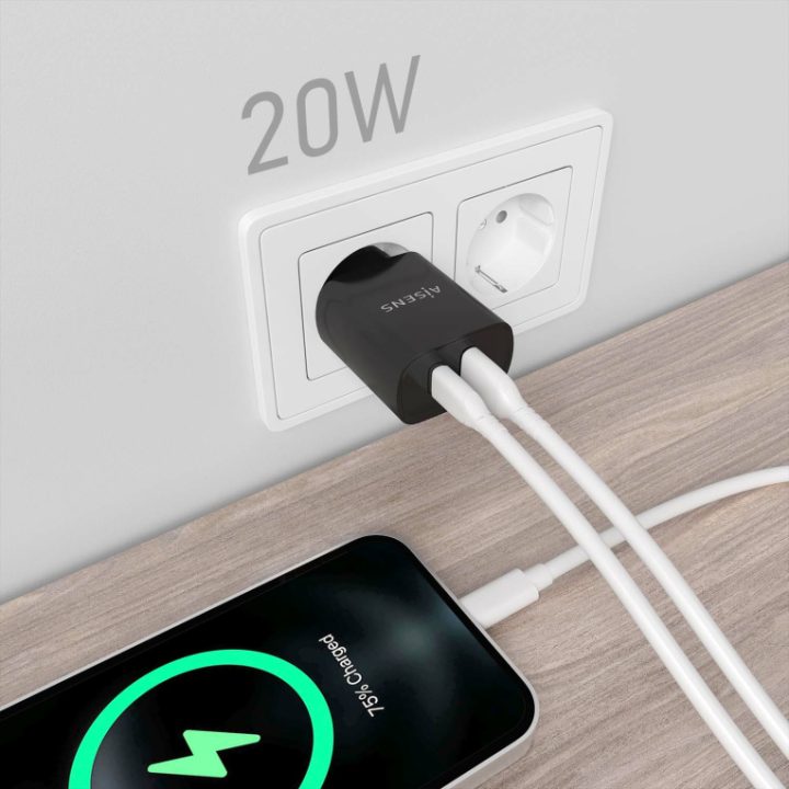AISENS A110-0755 Universal Mobile Device Charger Black AC Fast…