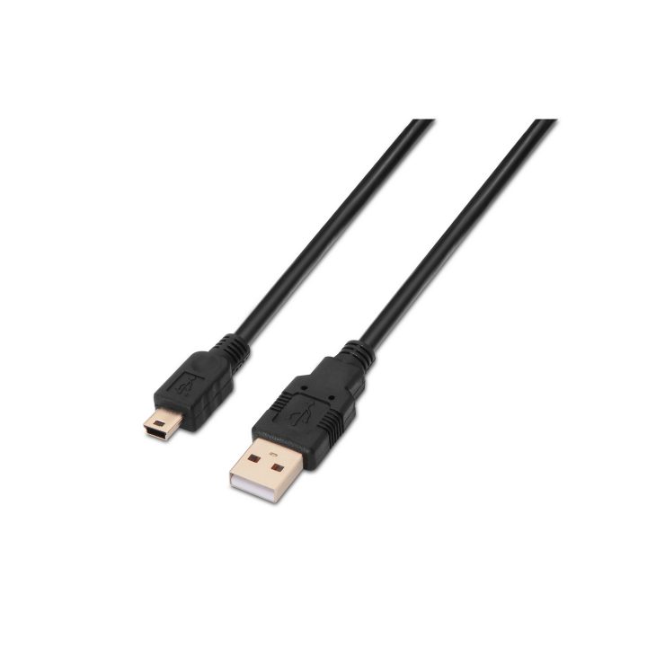 AISENS A101-0024 cabo USB USB 2.0 1 m USB A Mini-USB B Preto
