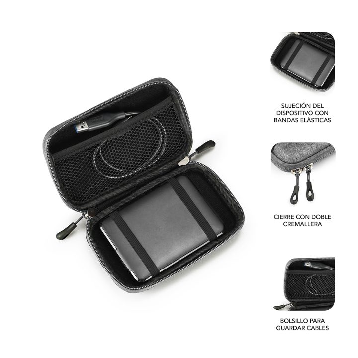 Subblim HDD business case hard drive case for 2.5-inch hard drive…