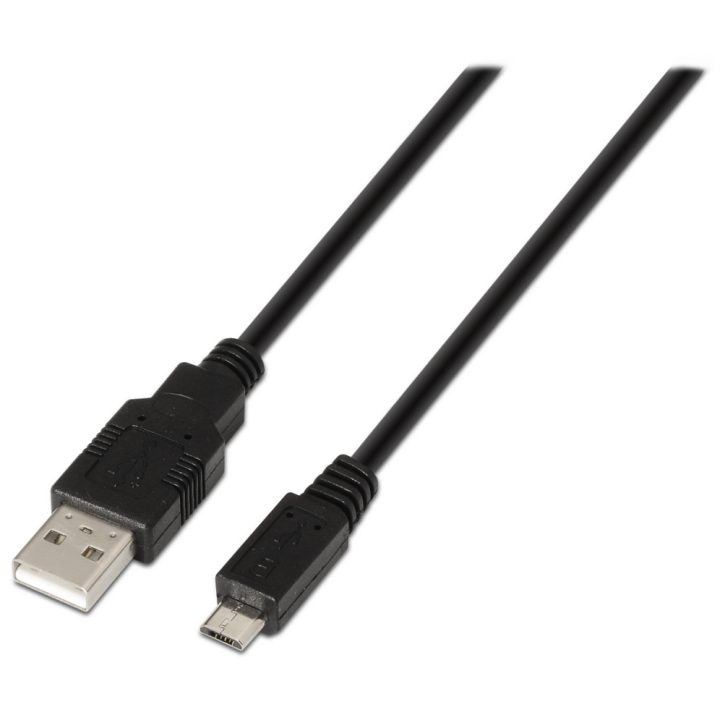 AISENS A101-0028 USB Cable USB 2.0 1.8 m USB A Micro-USB B Black