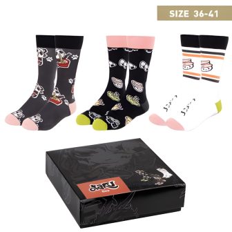 Cerdá 3-Piece Otaku Socks Pack Size 36-41 (2900001708)