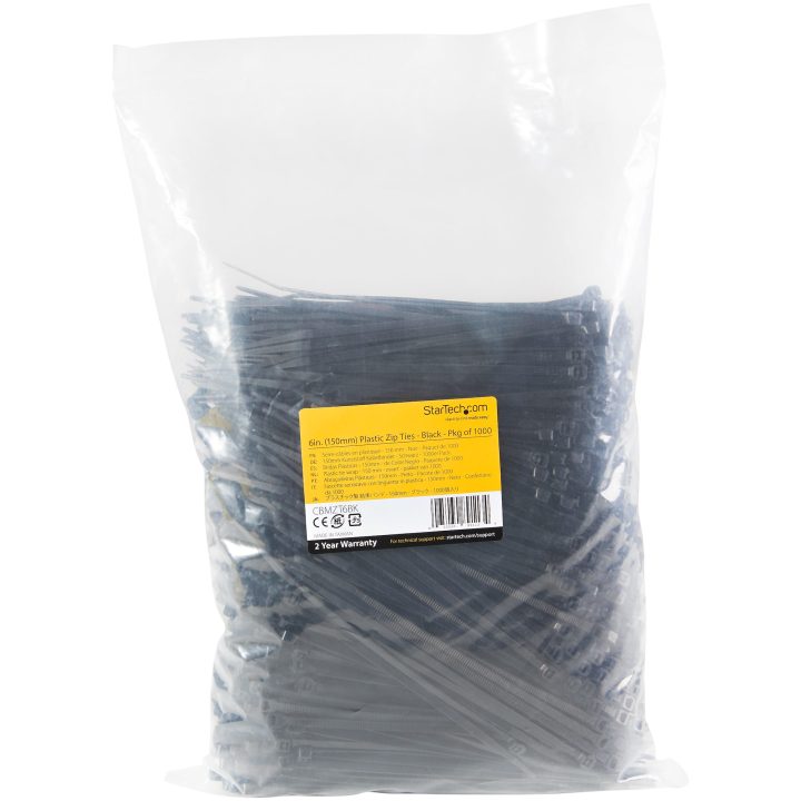 StarTech.com Paquete de 1000 Bridas de Cable Autoblocantes de Nailon…