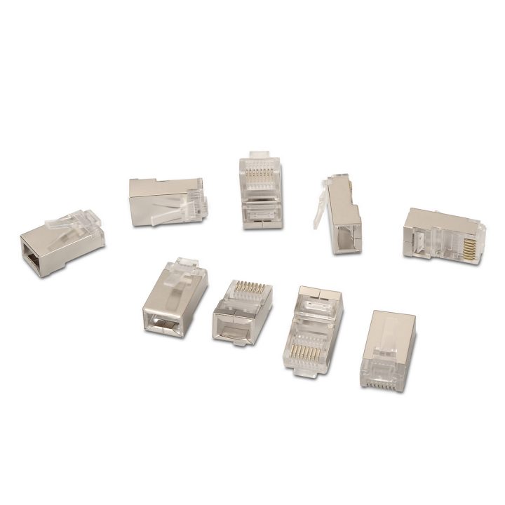 AISENS A139-0298 conector RJ-45 Aço inoxidável, Transparente