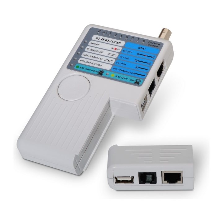 AISENS A142-0313 Network Cable Tester UTP/STP Cable Tester Gray
