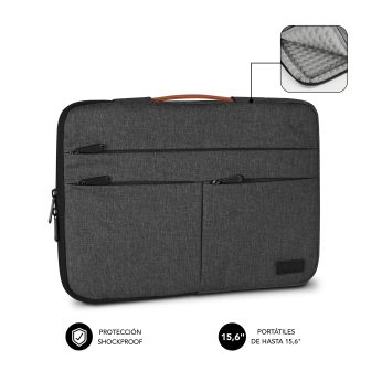 Funda Subblim air padding 360 sleeve para portatil 15.6 pulgadas dark…