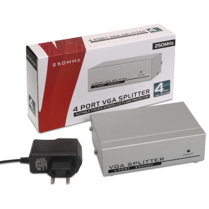 AISENS A116-0085 divisor de vídeo VGA 4x VGA