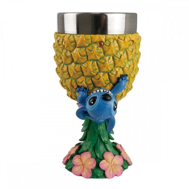 Enesco Disney Stitch Decorative Goblet with Pineapple (6013279)