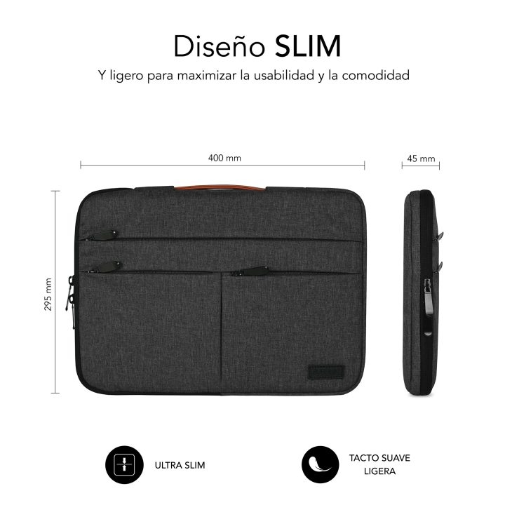 Funda Subblim air padding 360 sleeve para portatil 15.6 pulgadas dark…