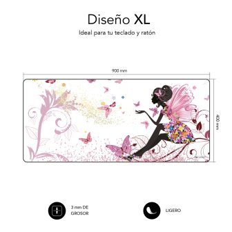 Subblim Fairy XL Mouse Pad (SUBMP-01PUW05)