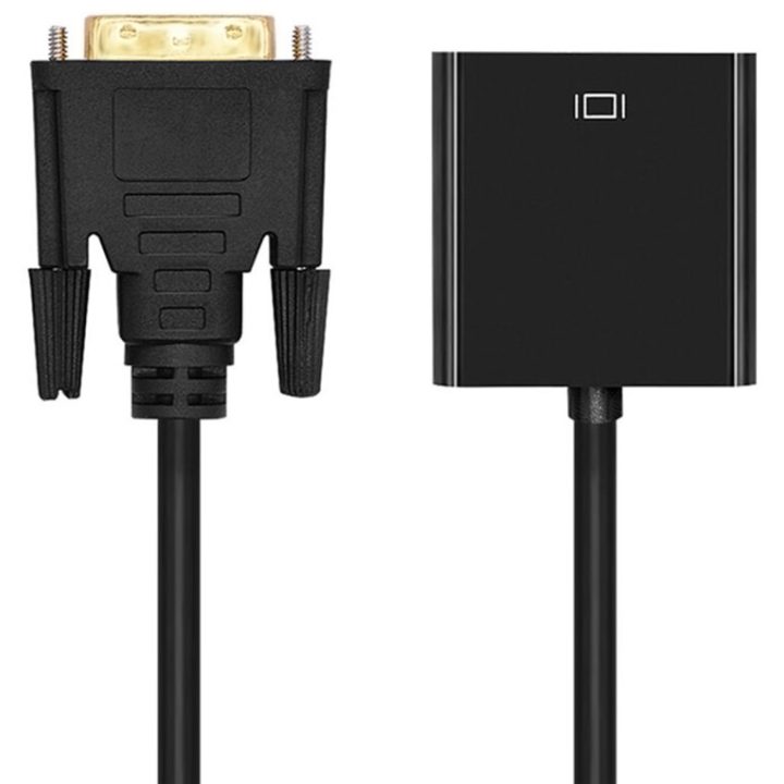 CONVERSOR AISENS DVI-D PARA VGA, 24+1/M-HDB15/H, PRETO, 10CM