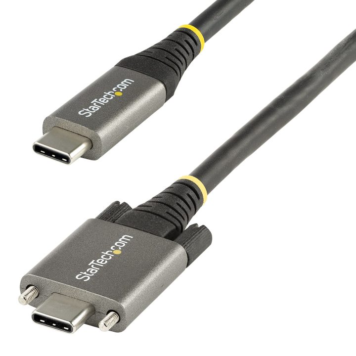 StarTech.com 50cm USB-C Cable with Side Locking Screws - 10Gbps - USB…