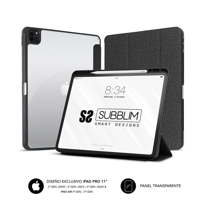 Subblim Capa para Tablet Clear Shock Case iPad Pro 11" 2022/2021/2020…