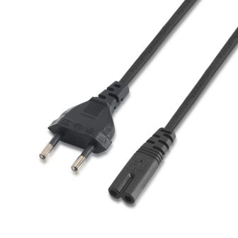 AISENS A132-0173 Transmission Cable Black 1.5 m CEE7/7 C7 Coupler