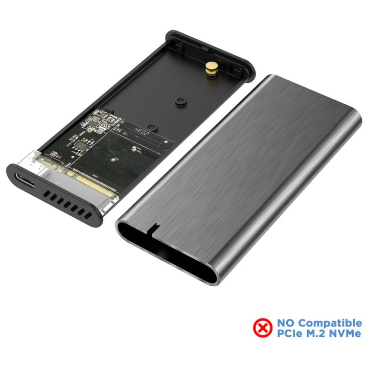AISENS Caixa Externa M.2 (NGFF) ASM2-007GRY SATA A USB3.1 Gen1…