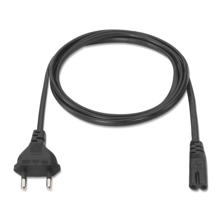 AISENS A132-0173 cable de transmisión Negro 1,5 m CEE7/7 C7 acoplador