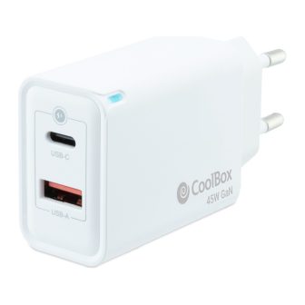 CoolBox GAN 45W USB-C/USB-A WALL CHARGER