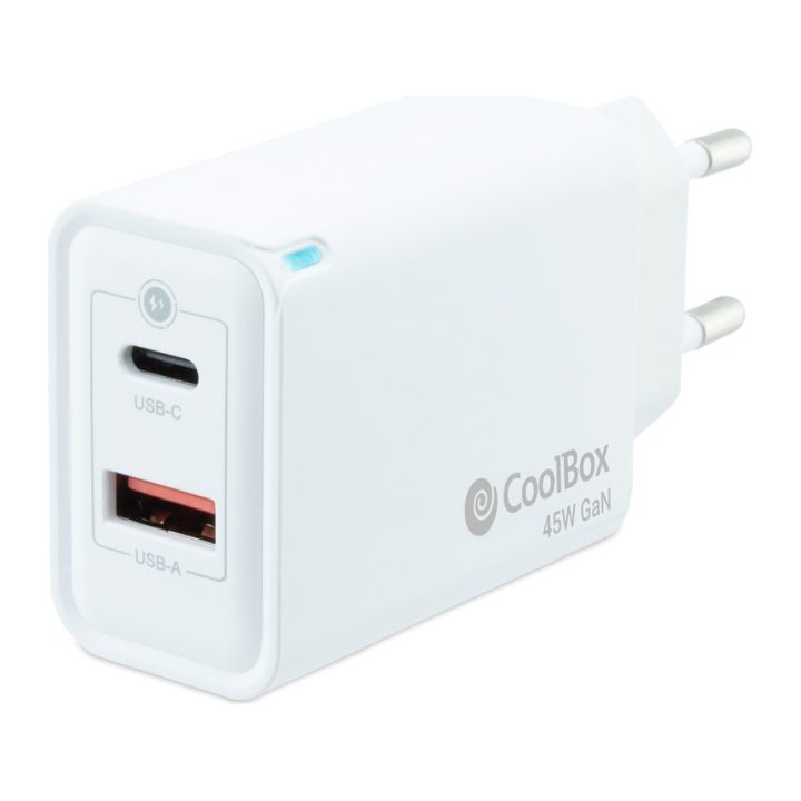 CoolBox GAN 45W USB-C/USB-A WALL CHARGER
