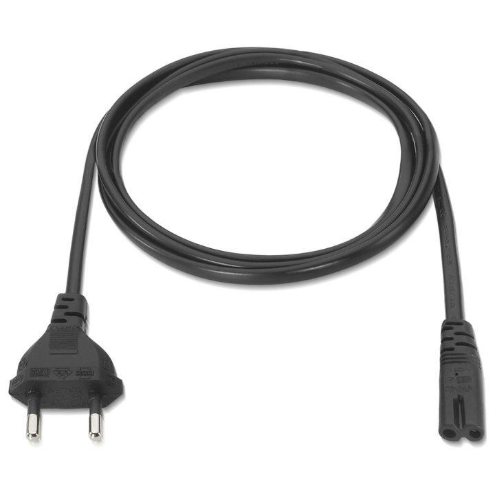 AISENS A132-0173 cable de transmisión Negro 1,5 m CEE7/7 C7 acoplador