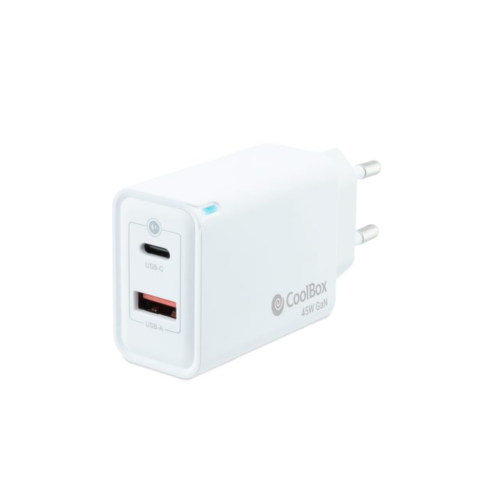 CoolBox GAN 45W USB-C/USB-A WALL CHARGER