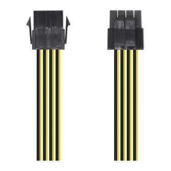 AISENS Cabo de Alimentação, 8pin/H-4+4pin/M, 30cm