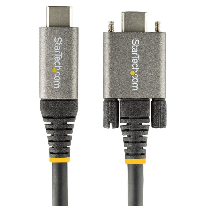 StarTech.com 50cm USB-C Cable with Side Locking Screws - 10Gbps - USB…