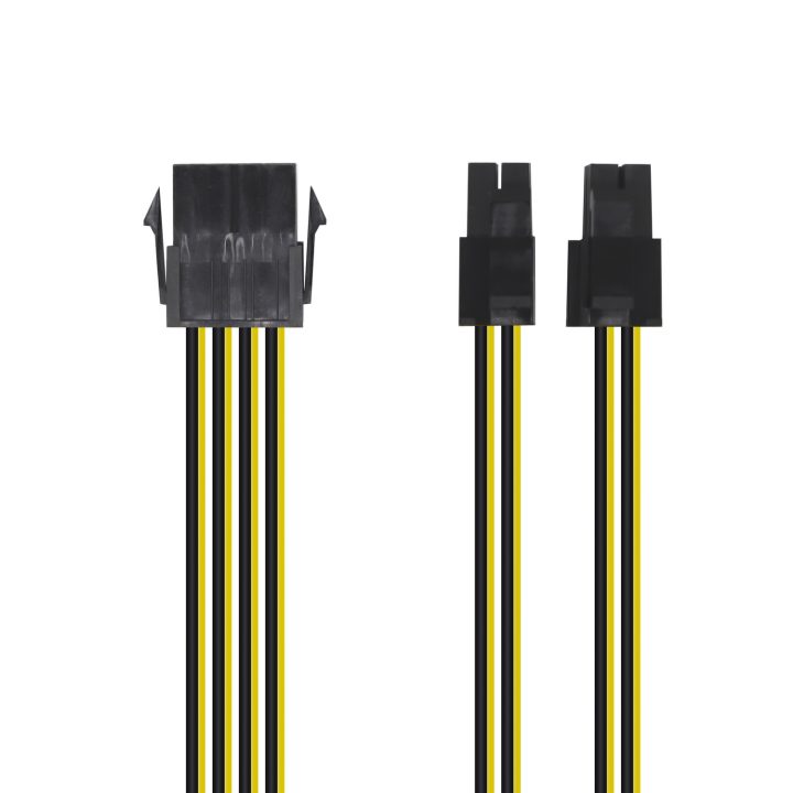 AISENS Power Cable, 8pin/H-4+4pin/M, 30cm