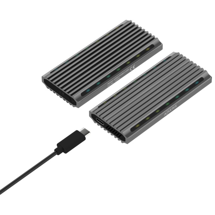 AISENS Caixa Externa M.2 RGB Gaming ASM2-RGB011GR SATA/NVMe A USB3.1…