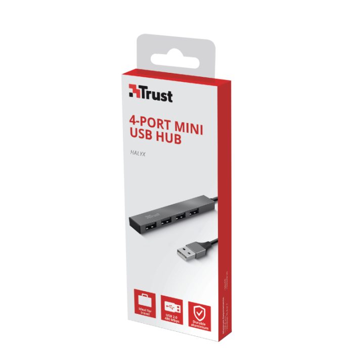 Trust Halyx USB 2.0 480 Mbit/s Alumínio