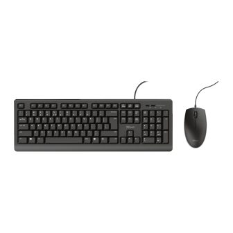 Trust Primo Keyboard Mouse Included Universal USB QWERTY Spanish Black